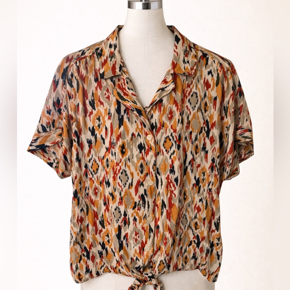 Beach Lunch Lounge Collection Short Sleeve Women's Top-Med